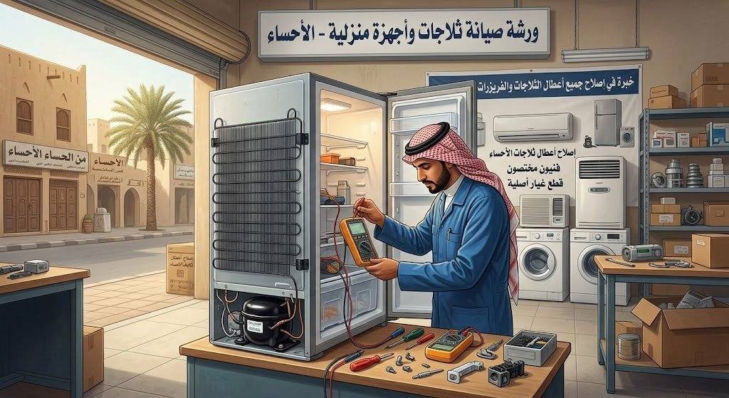 إصلاح أعطال ثلاجات الأحساء
